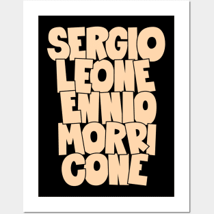 Sergio Leone and Enio Morricone - Maestros Unite Posters and Art